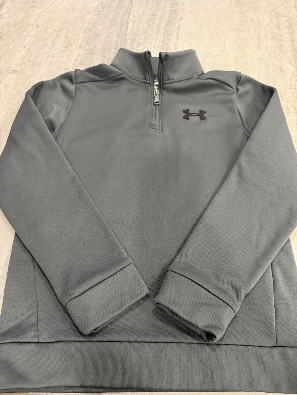 Under Armour Youth Gray Half-Zip Pullover